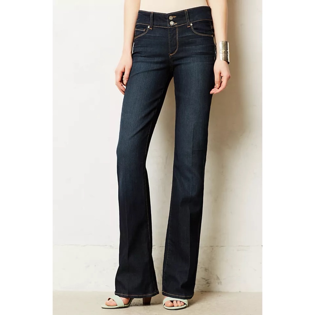 Anthropologie Paige Hidden Hills Bootcut Jeans Stretch Denim Womens Size 25